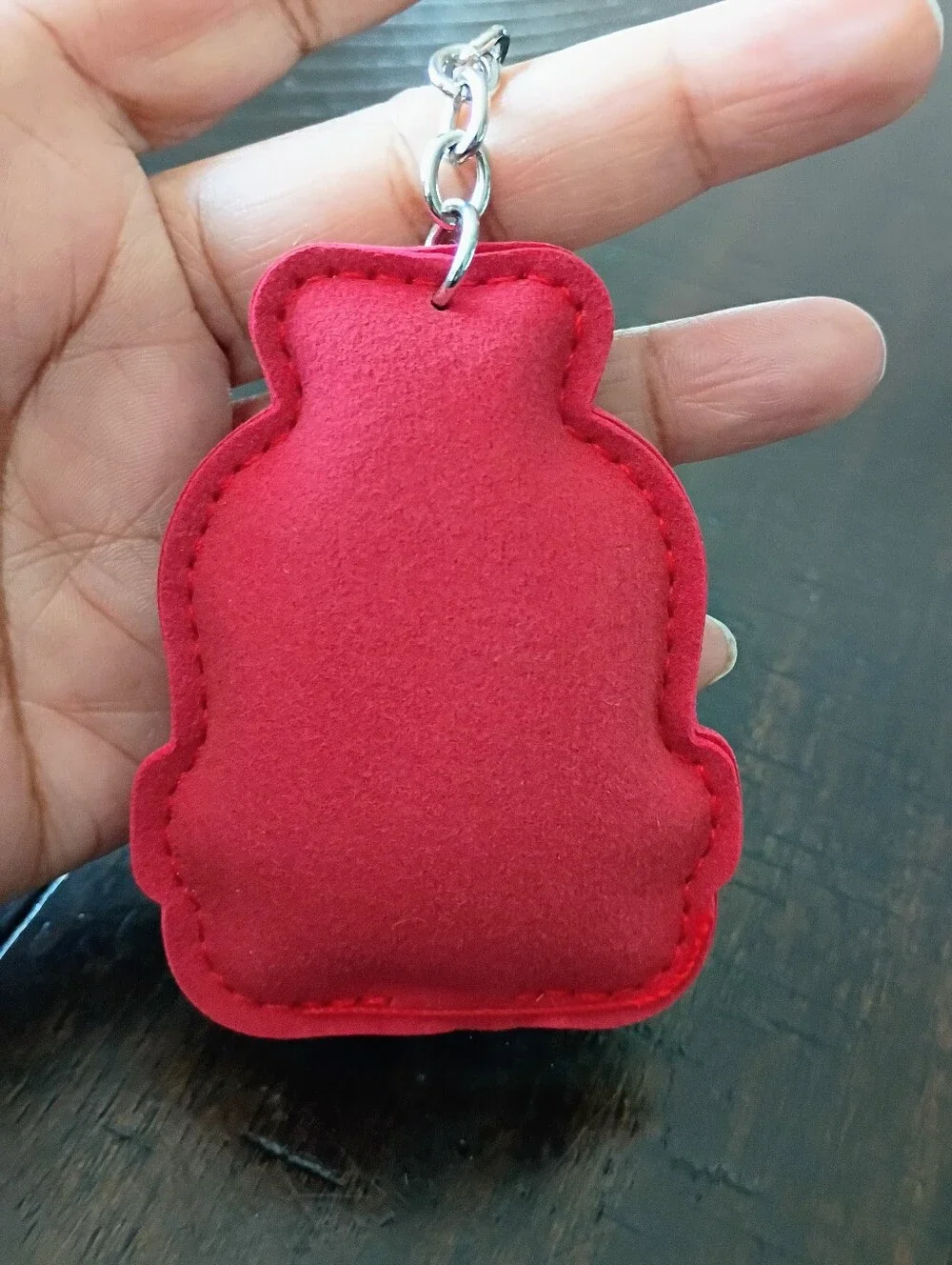 New Red Crystal Backpack Charm Keychain with Tassel
